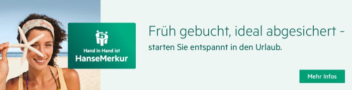 Lächelnde Frau am Strand zeigt Seestern in ihrer Hand | © HanseMerkur
