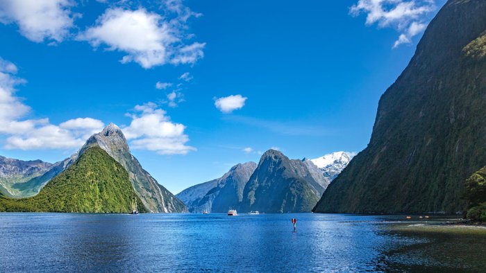 Milford Sound, Nationalpark Fjordland, Südinsel, Neuseeland, Ozeanien | © Getty Images