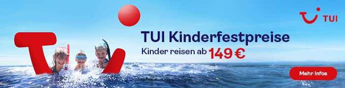 TUI Kinderfestpreise Banner | © TUI